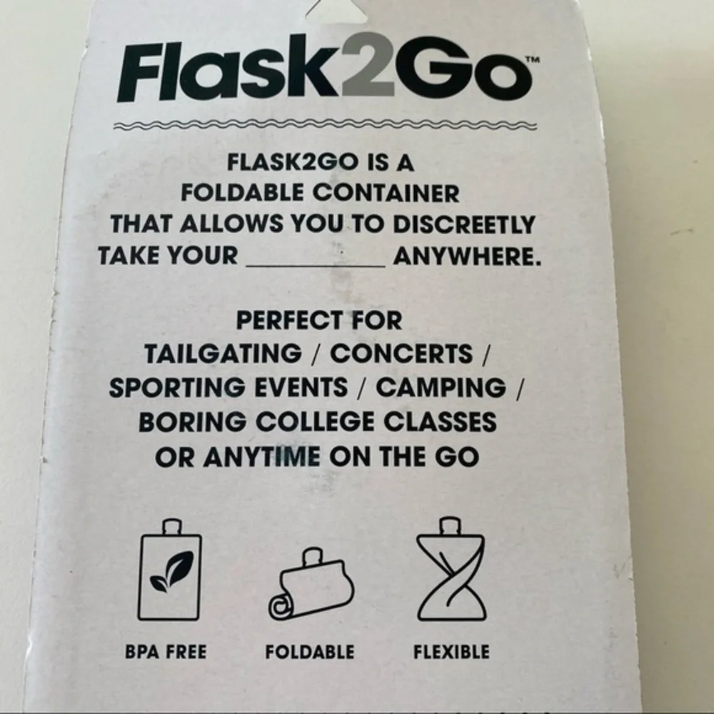 Target Flask2Go disposable festival outdoor disposable plastic drink fla…